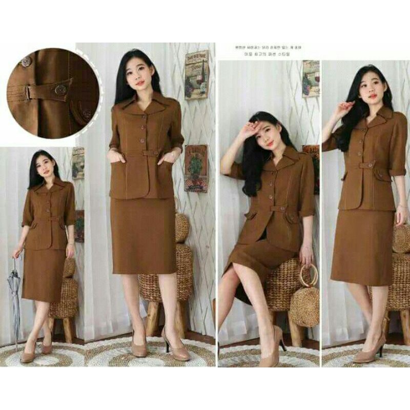 BLAZER ROK PENDEK SERAGAM PNS