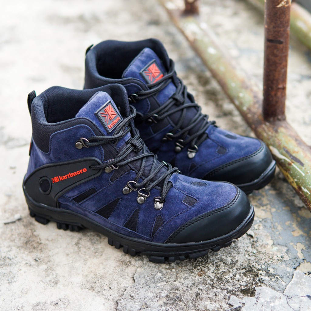 SEPATU BOOTS PRIA UJUNG BESI KARRIMORE SEPATU NAIK GUNUNG SAFETY SHOES KARIMORE MURAH- BISA COD