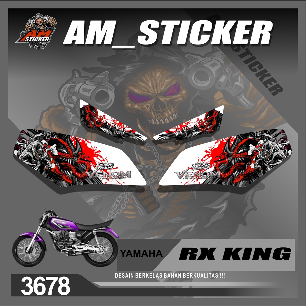 3679M Striping Variasi List RX KING - Stiker Variasi List Motor Rx King Racing DISEAN VENOM