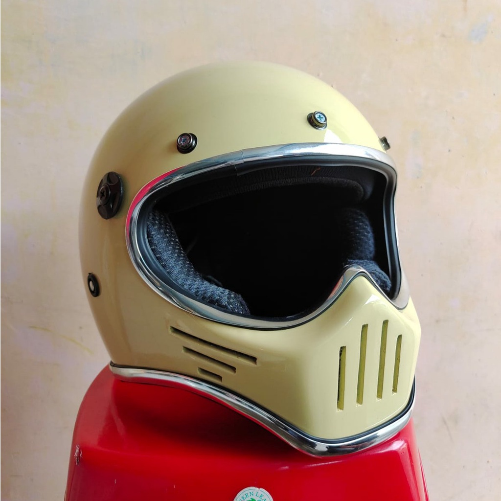 Helm Custom Helm Cakil M30 Full Face Custom Simpson Bandit Retro Clasicc