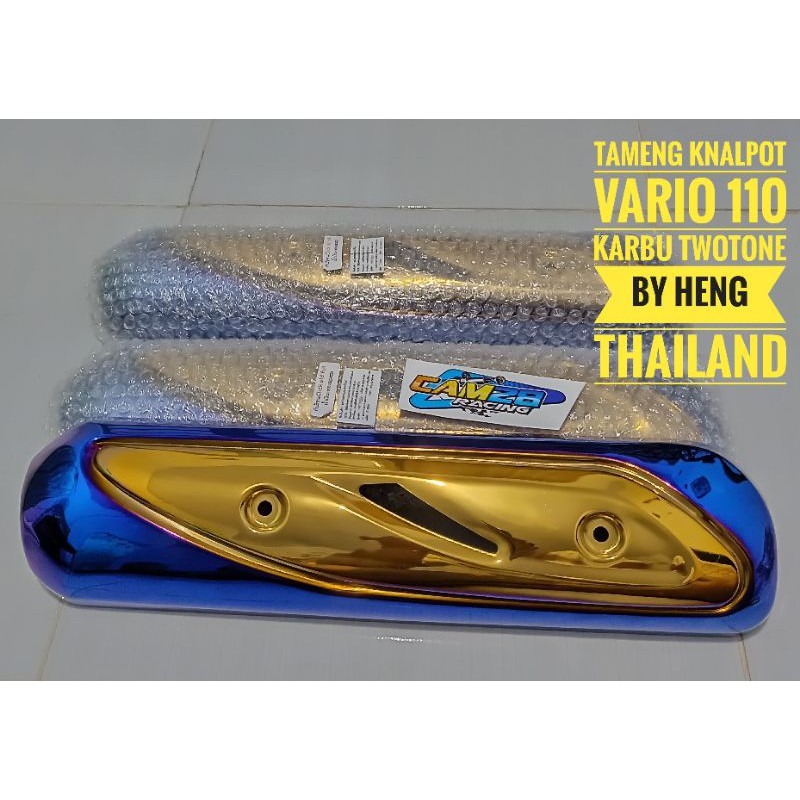 Tameng Knalpot Vario 110 karbu Twotone Heng Thailand