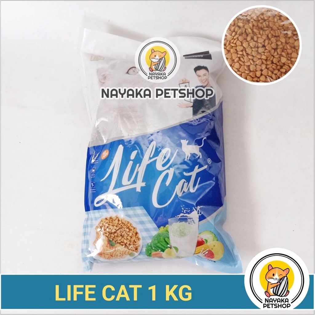 Life Cat 1 Kg Pakan Premium Dry Food Makanan Kucing Kering Adult