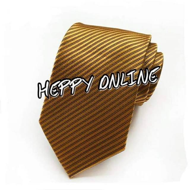 dasi pria dasi kantor formal motip salur gold 3inch