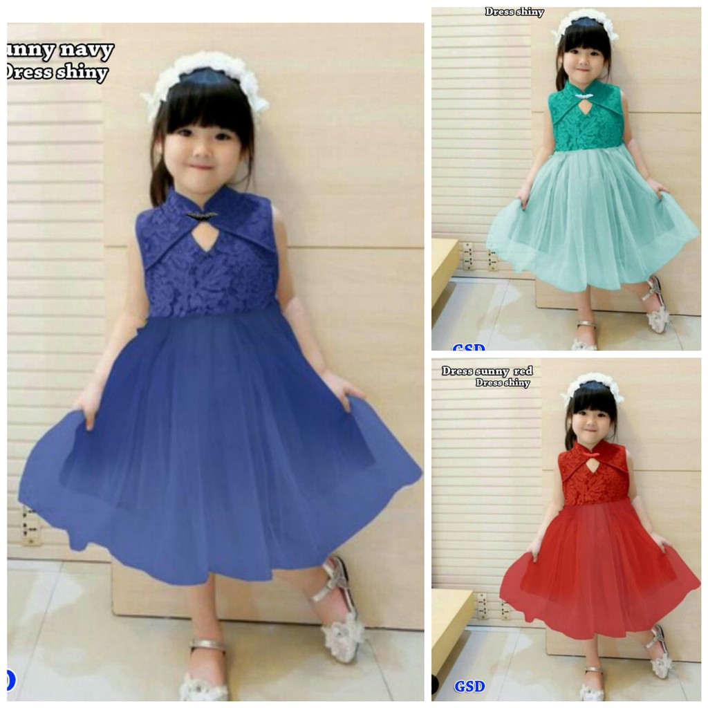 Dress Sunny/dress kids/dress anak perempuan/dress anak cewe/dress girl/jual dress girl
