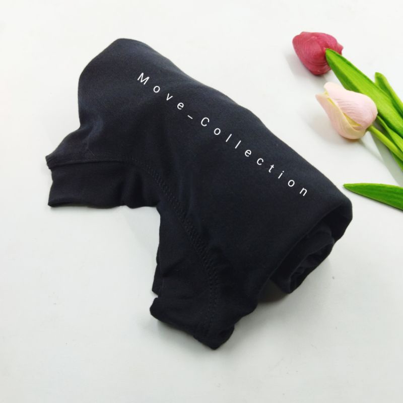 Baju Manset Kaos  standar dan jumbo-hitam
