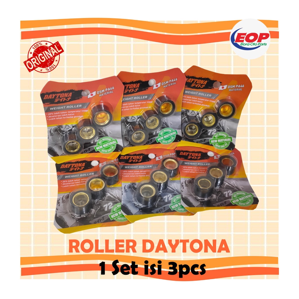 Daytona Roller Xeon, GT 125, New Soul 8,9,10,11,12,13 gr ORIGINAL