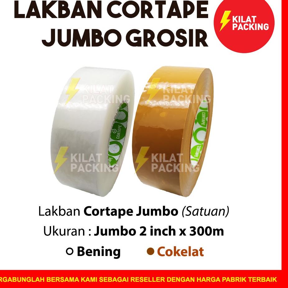 

Big Sale Lakban JUMBO BENING 45mm x 300 Meter - LAKBAN JUMBO 2 inch Cortape Murah