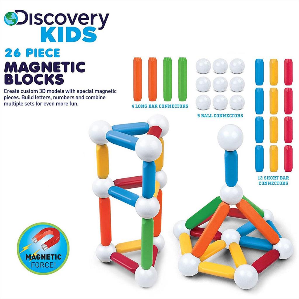 Discovery DCN0660 Magnetic Block 26 pcs Mindblown Educational STEM