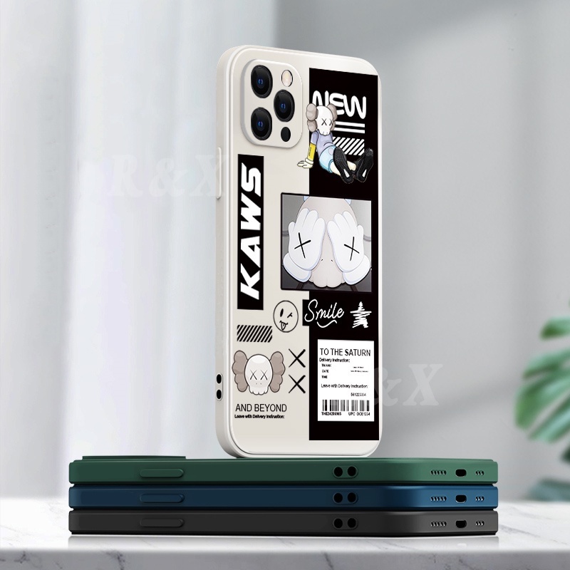 Casing Silikon VIVO Y02 Y21T Y20 Y20i Y21S Y33S Y15S Y15A Y12S Y12A Y11 Y12 Y15 Y17 Y19 Y91C Y30i Y50 Y51 Motif Kaws