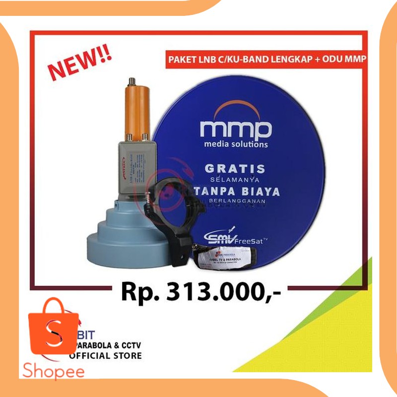 Dijual parts PAKET LNB MATRIX C KU-BAND - CSR - ODU MMP 80CM - KABEL 15M BO Murah