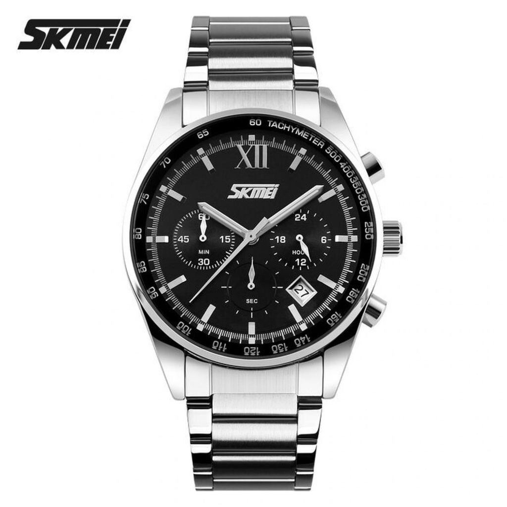 (100% BARANG ORI) SKMEI Jam Tangan Analog Pria - 9096CS