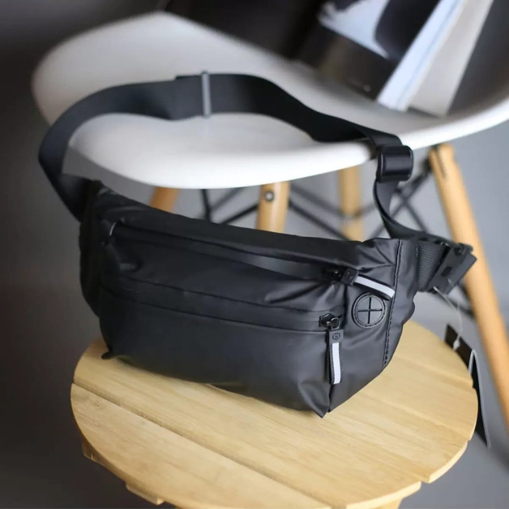 tas waterproft black, Tas Pinggang ,Tas Selempang ,Pria Tas Selempang