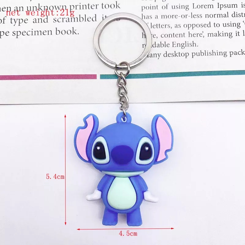 GANTUNGAN KUNCI STITCH // Ganci Karakter Disney Stitch Unik Lucu | Gantungan tas | Bag Charm | Souvenir Murah | Keychain | COD