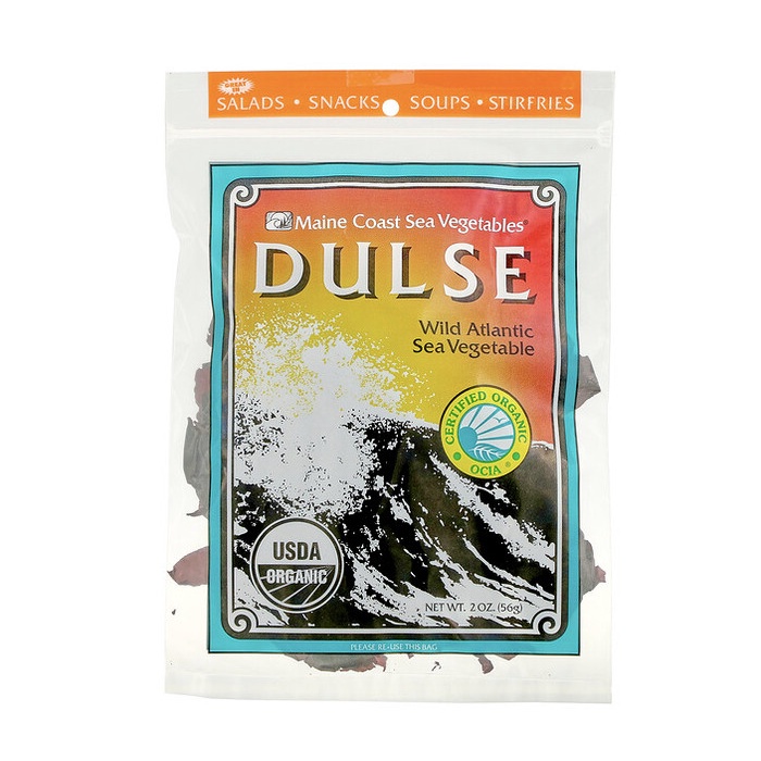 

Ready stock Dulse, Wild Atlantic Sea Vegetable Maine Coast Sea Vegetables (56 g)