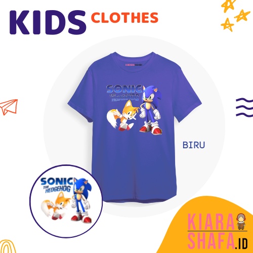 Kiarashafa - Baju Anak / Kaos Anak Sonic