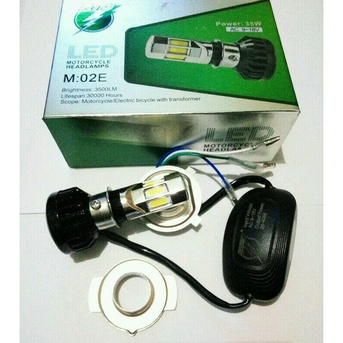 Lampu depan motor beat led 6 sisi