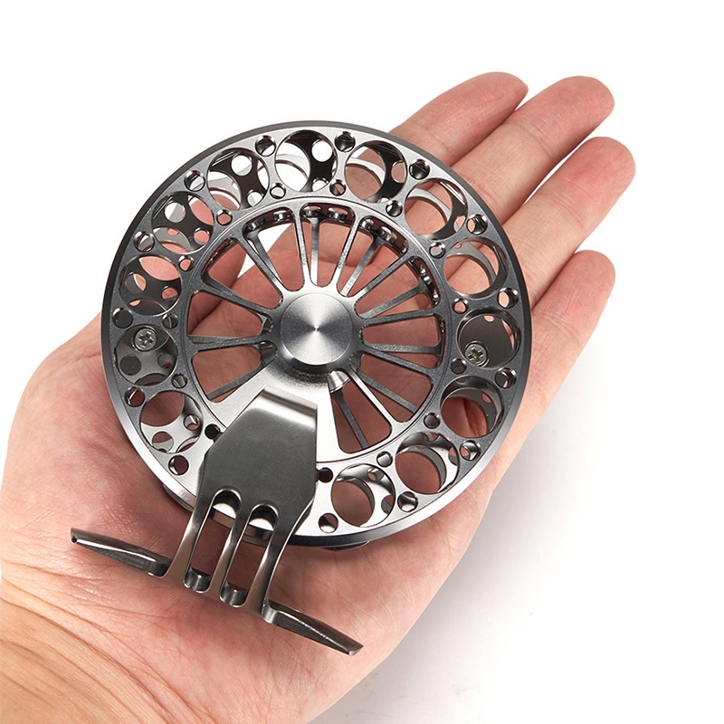 Reel Pancing 6 Warna 2 + 1bb Arbor Besar Cnc-Machined Metal Rasio 1: 1 Drag Trolling 2 Bearings Bahan Stainless Steel