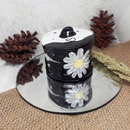 CUSTOM LILIN AROMATERAPI || handmade gift || custom illistrasi cup & texs lilin