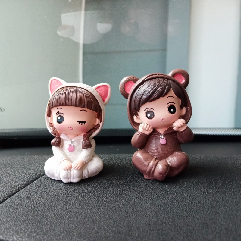 Pajangan Japan Anime Cute Couple Koil Mode Bahan Plastik Premium