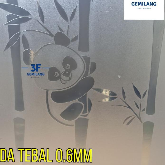 Paling Bagus|SQ26|Fiber Plastik Penutup Pagar Polos Motif PANDA Meteran