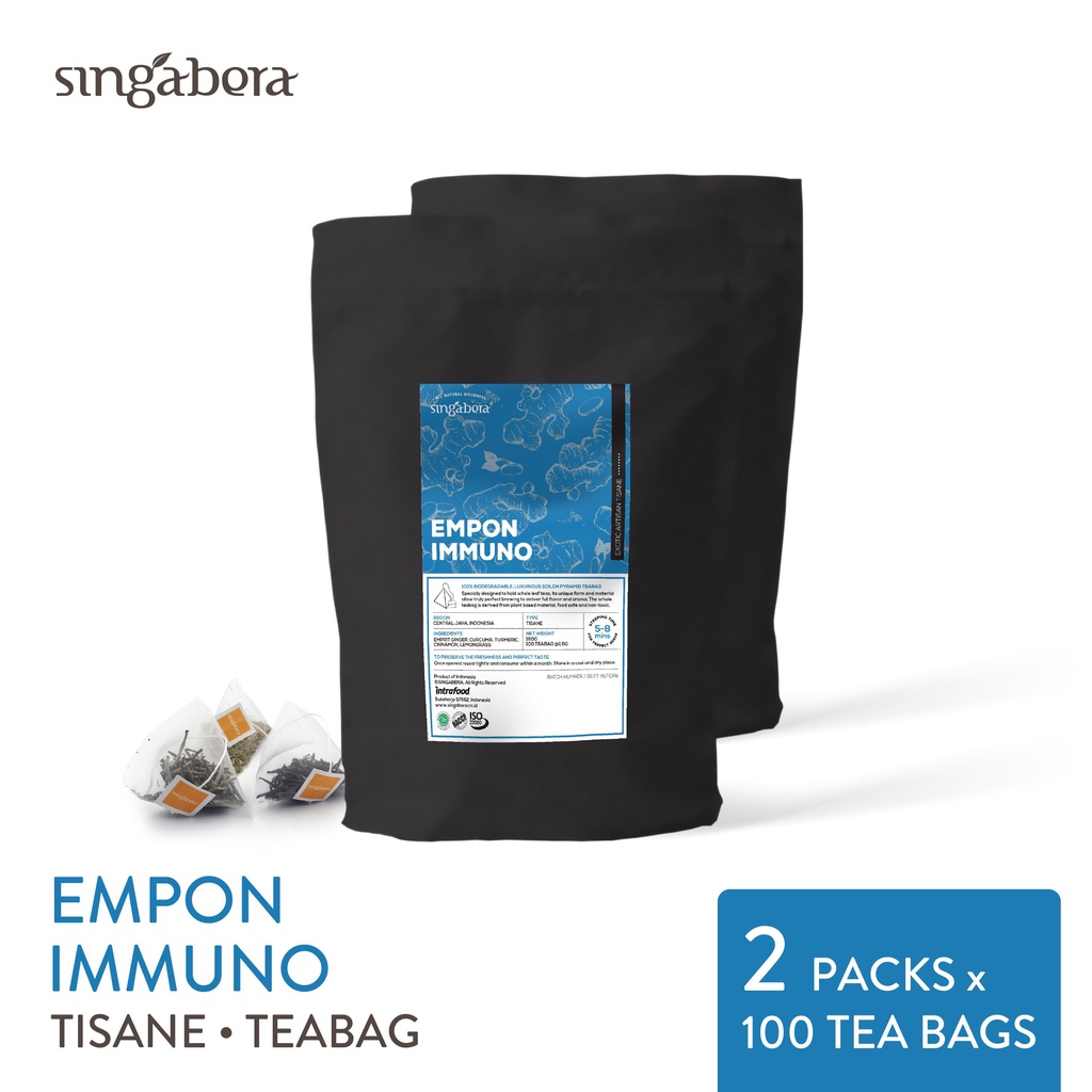 

Singabera Empon immuno - Herbal infusion (2 pouch @ 100 teabags)