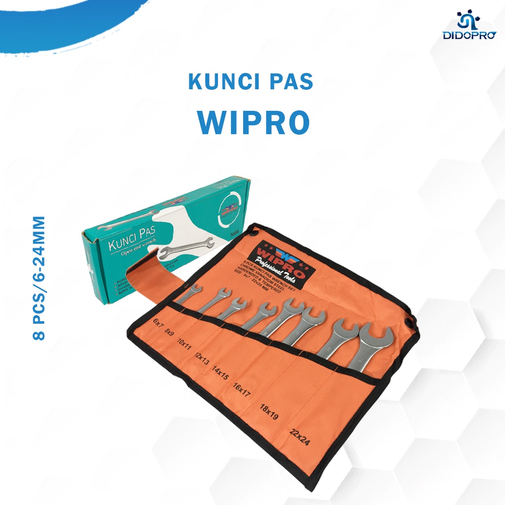 WIPRO Tool Set 8 pcs Kunci Pas Set Wipro Satin 8pcs Kunci Pas 6 - 24