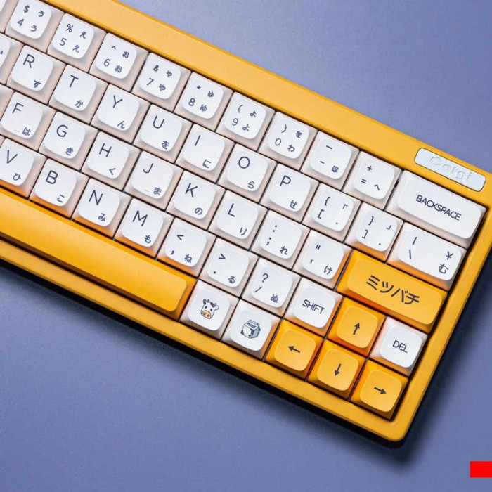 KEYCAPS PBT HONEY AND MILK XDA PROFILE MECHANICAL KEYBAORD SUBLIM - JAPAN ROOT