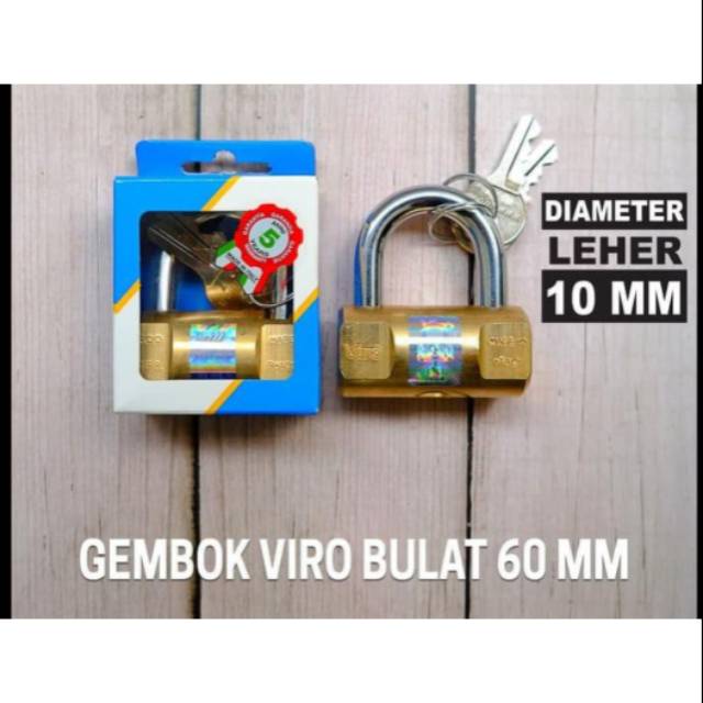 Gembok Viro bulat 60mm