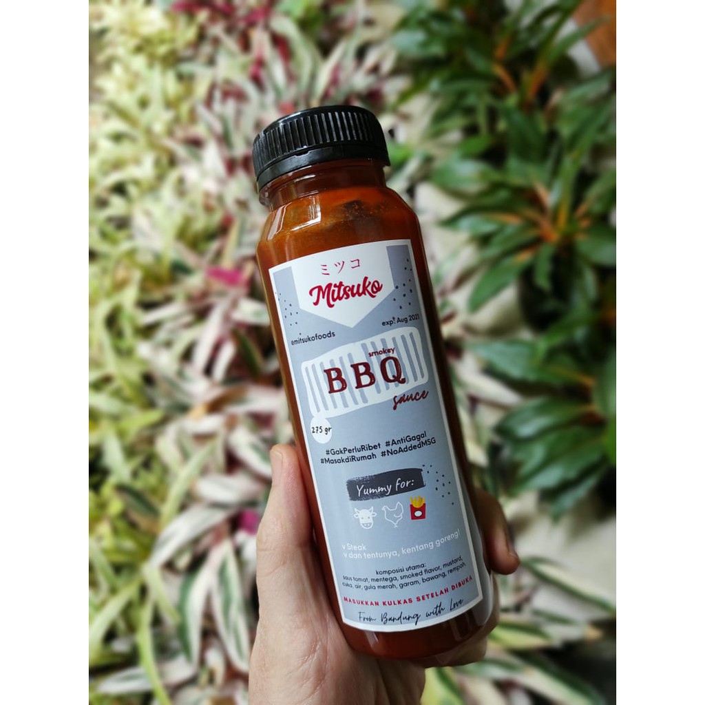 

BBQ Grill Sauce 275 gram Mitsuko - saos saus steak steik kentang barbekyu smokey halal