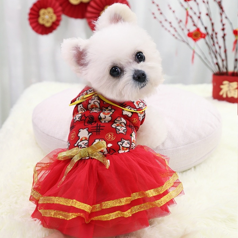 Chun jie imlek tutu dress