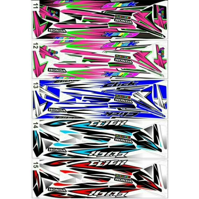 Sticker Striping Variasi Thailand Thailook Vario Cw 110 Karbu/Vario 110