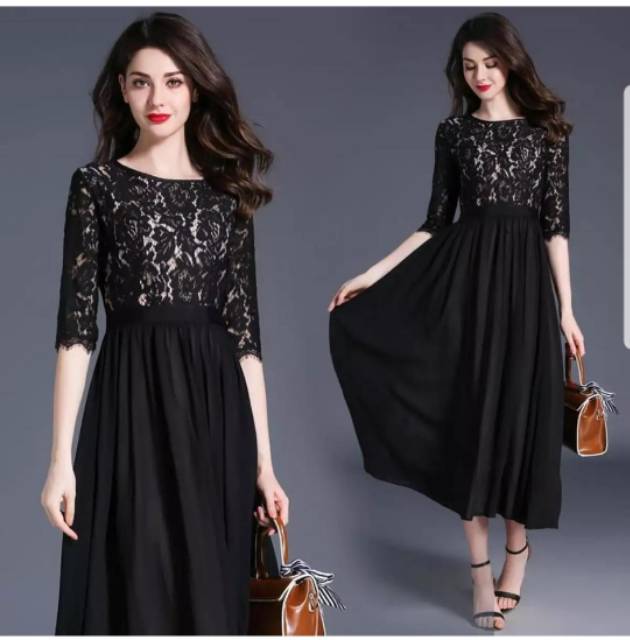 Dress Pesta Mewah Dress Brukat Bv Dress Alegria dress natal wanita Remaja Dewasa Model Import Kekini