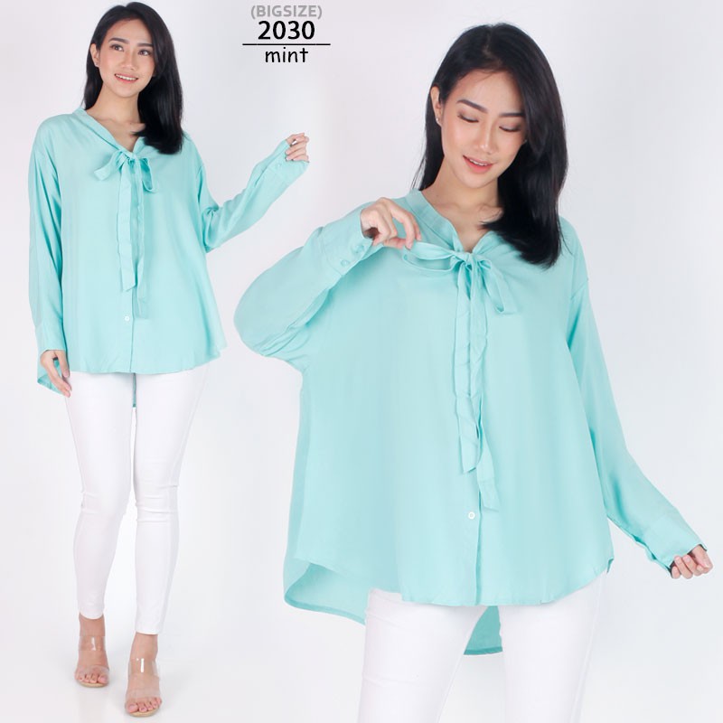 ARENA - RIBBON RAYON BLOUSE KANCING DEPAN