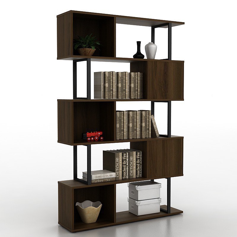 Furniture Dekorasi Kamar Rak Lemari Kabinet Pajangan Buku Simpan Kayu Minimalis