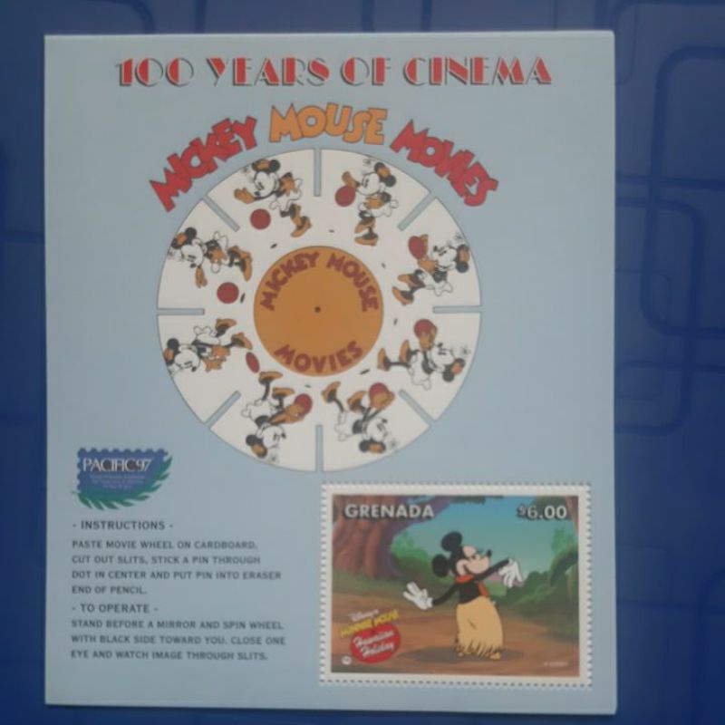 

Perangko Dianey Grenada 100 years of Cinema sheet 1 prangko