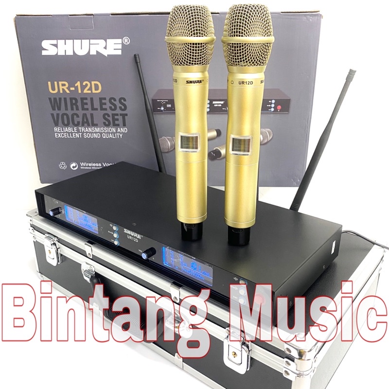 Murah Mic Wireless UR 12D + Hardcase / UR12D multi channel