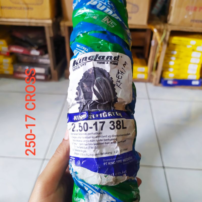DIJAMIN ORI BAN TAHU CROSS 250-17 KINGLAND BAN LUAR RING 17 BAN KROS BAN CROS KINGLAND