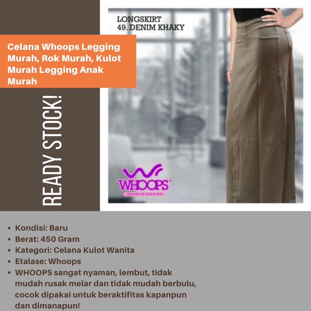 Celana Whoops Legging Murah, Rok Murah, Kulot Murah Legging Anak Murah - BAHAN TEBAL [PREMIUM ] W4D4