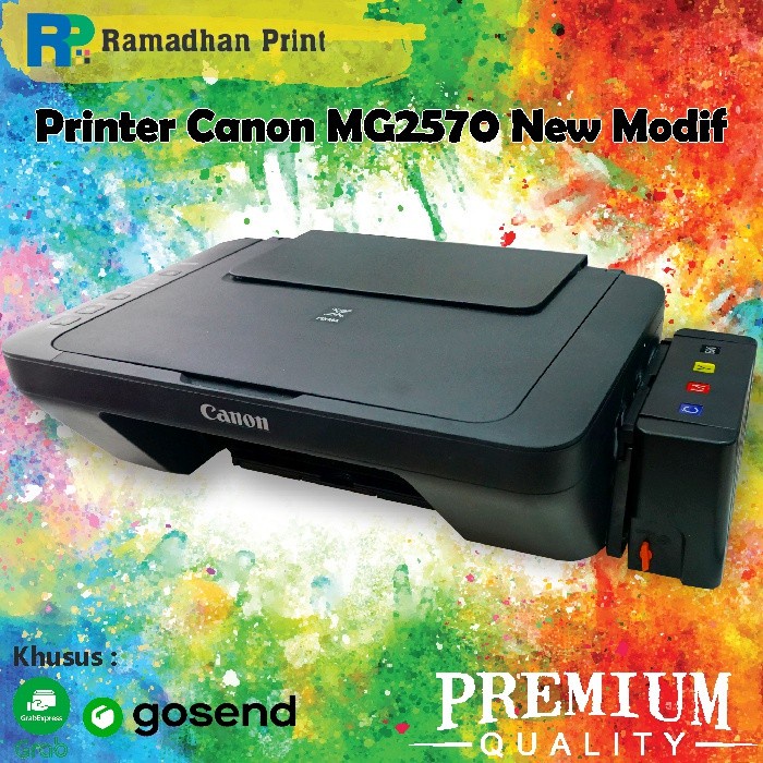 Printer Canon PIXMA MG2570S MG2577S All in One New plus Modif Infus FREE Refill Kit