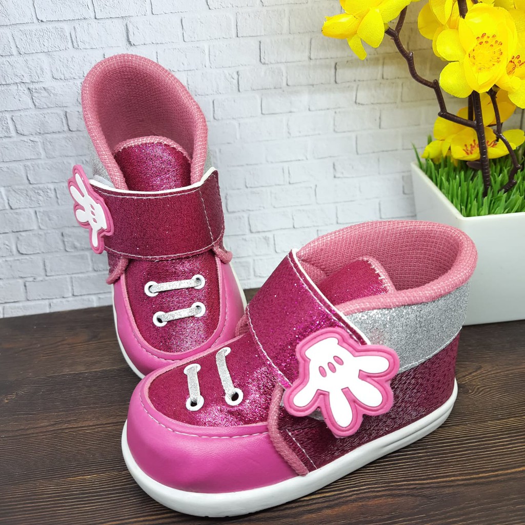 [TAMAN SEPATUKU] SEPATU TRENDY MURAH PESTA GLITTER TANGAN LUCU USIA 1-3 TAHUN CAX22