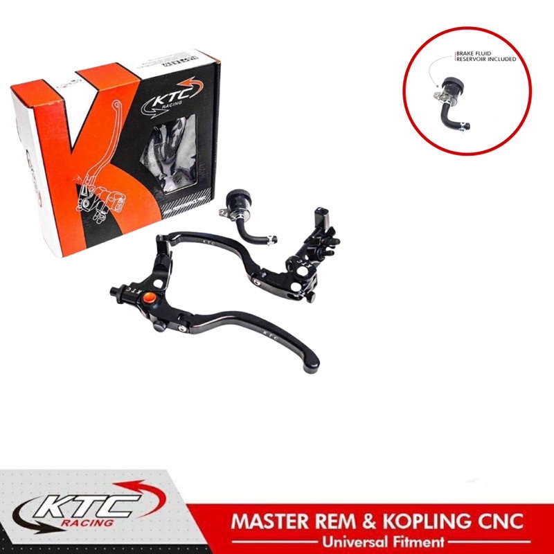 Handle Master Full Blck Rem Ktc Racing Origina Set Kiri Kanan Plus 1 Tabung Somke  Mini Full Cnc Universal Motor Beat Vario Scoopy Mio Xeon Fino Vixion Satria Fu Ninja R15 R25 Dll