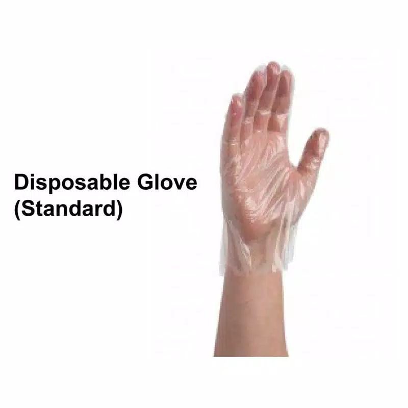 Sarung Tangan Plastik / Disposable Plastic Gloves Isi 100 pc