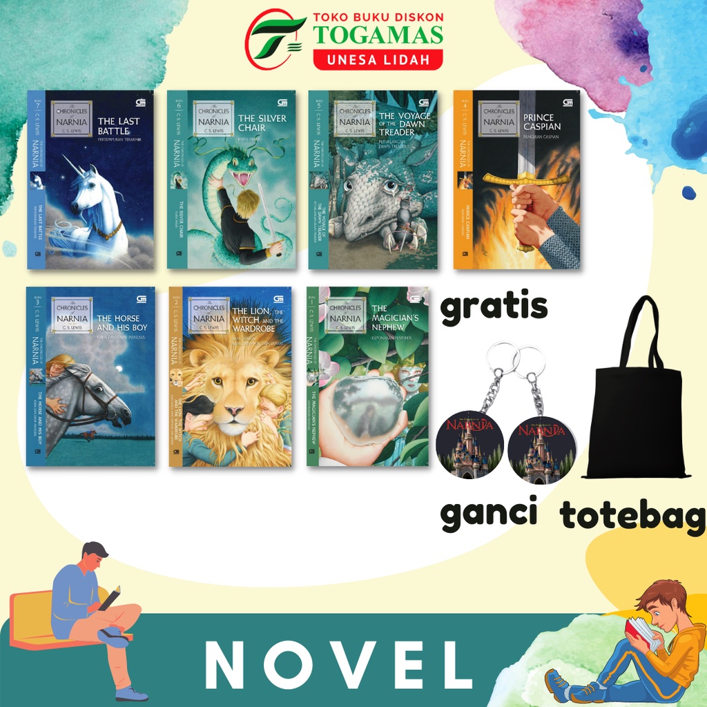 SIAP KIRIM!! SERI THE CHRONICLES OF NARNIA : THE SILVER CHAIR / THE VOYAGE OF THE DAWN TREADER / PRINCE CASPIAN / THE HORSE AND HIS BOY / THE LION, THE WITCH, AND THE WARDROBE / THE MAGICIAN`S NEPHEW - C.S. LEWIS