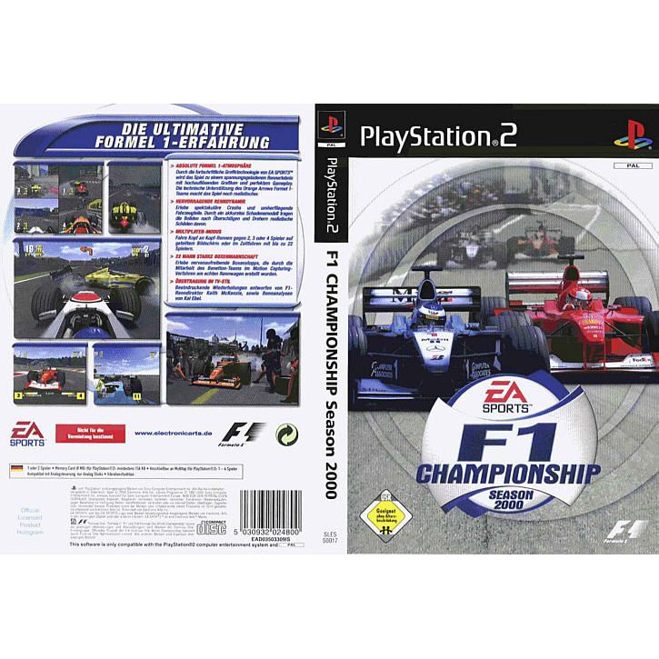 Kaset Ps2 Game F1 Championship Season 2000