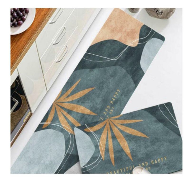 Keset Dapur Lembut Premium Anti Slip 2 in 1