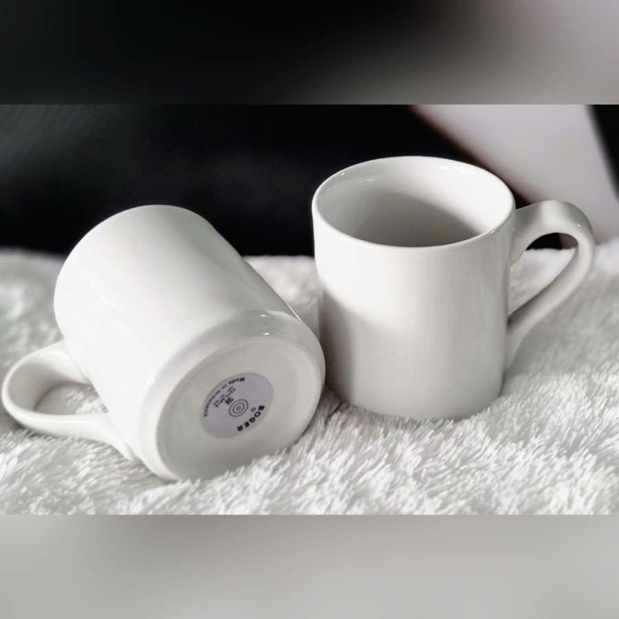 Mug White Coating Boger Mug Polos Mug Coating