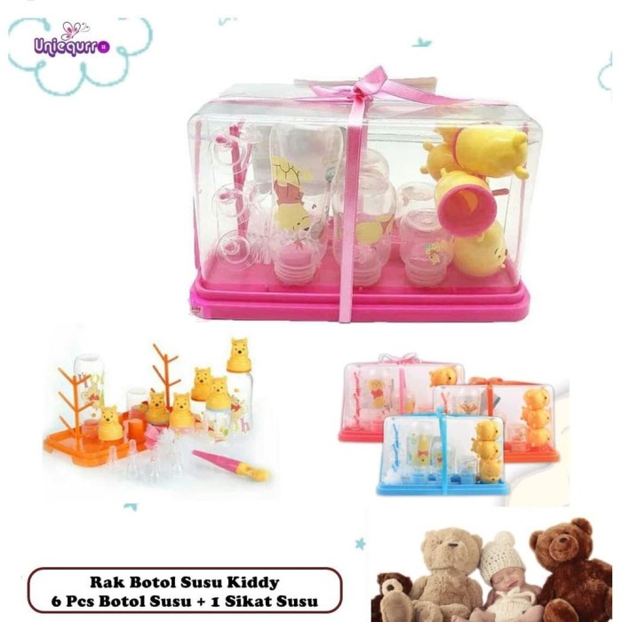 Rak Botol - Baby Gift Set - Rak Botol Susu Disney Baby Pooh Drying Rack Set - Larg