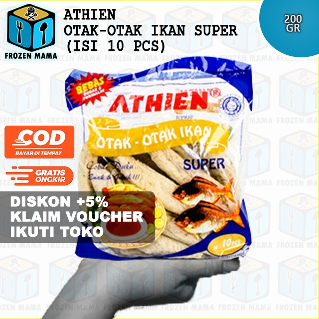 

ATHIEN Otak Otak Ikan Super (10 pcs) Frozen Food Makanan Olahan Beku Murah dan Enak