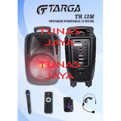 Speaker Portable Amplifier Wireless TARGA TR 12M Bluetooth - 12 Inch