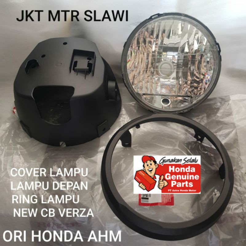 Reflektor lampu depan new cb verza cover lampu ring lampu batok lampu cb verza 1set assy ori honda